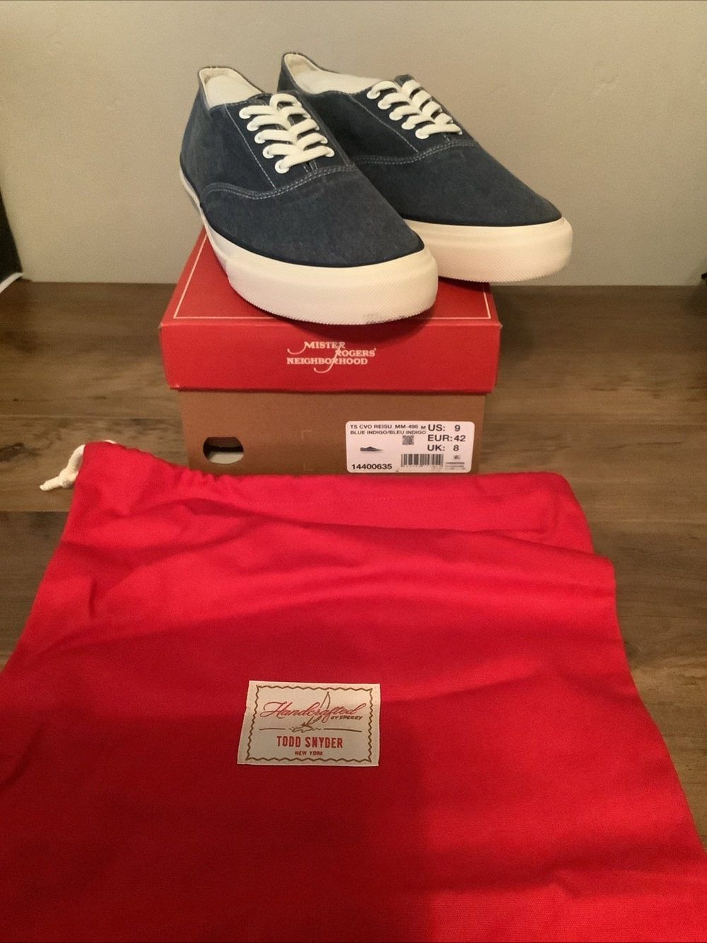 Todd Snyder x mister Roger’s Cvo reisu Low-Top Sneakers blue
